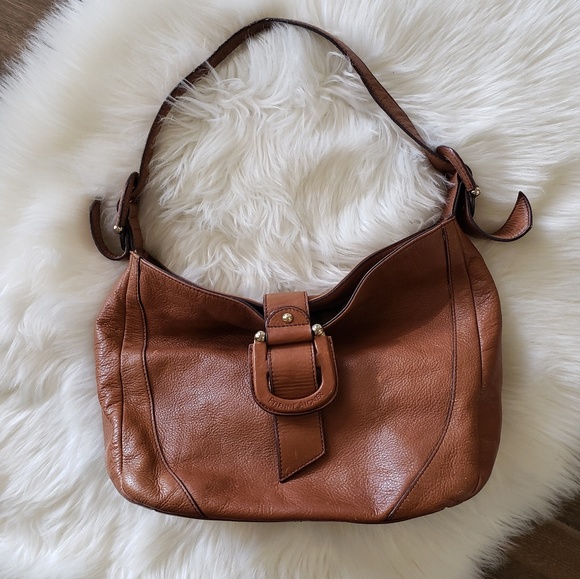 Etienne Aigner Handbags - COPY - Etienne Aigner Brown Genuine Leather Hobo Handbag